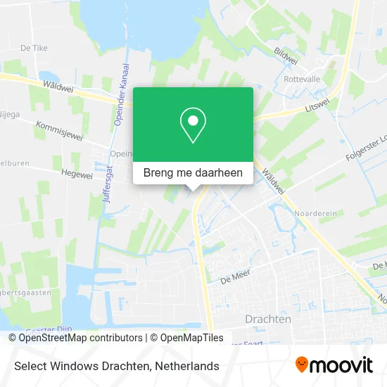 Select Windows Drachten kaart