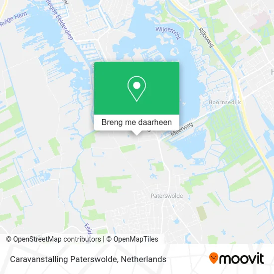 Caravanstalling Paterswolde kaart