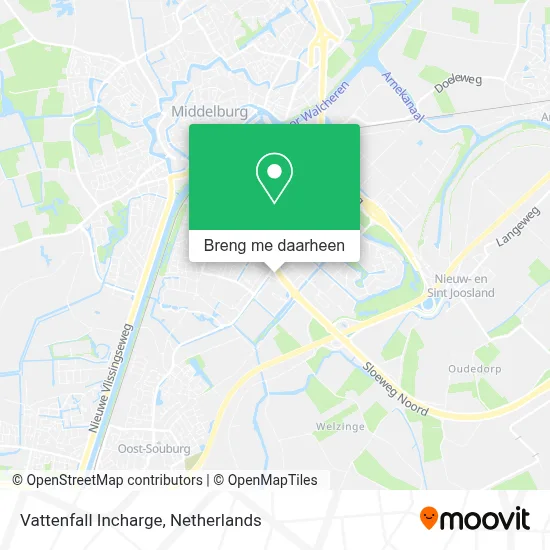 Vattenfall Incharge kaart