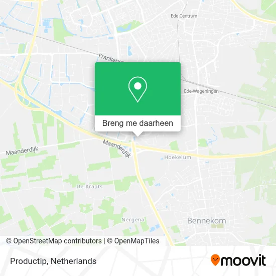 Productip kaart