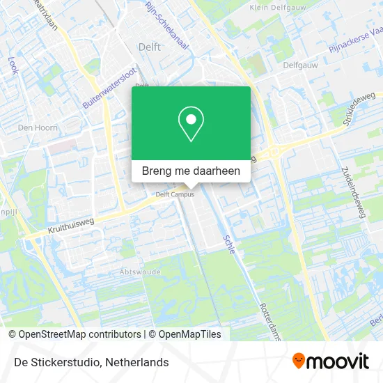 De Stickerstudio kaart