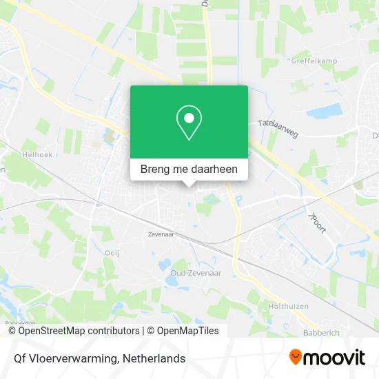 Qf Vloerverwarming kaart