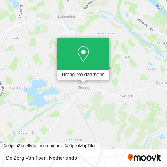 De Zorg Van Toen kaart