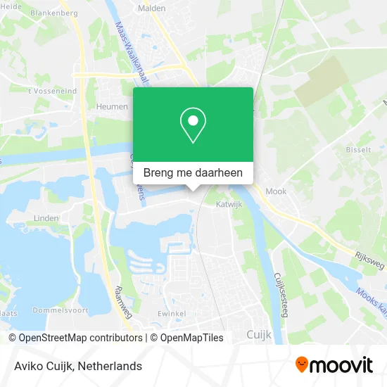 Aviko Cuijk kaart