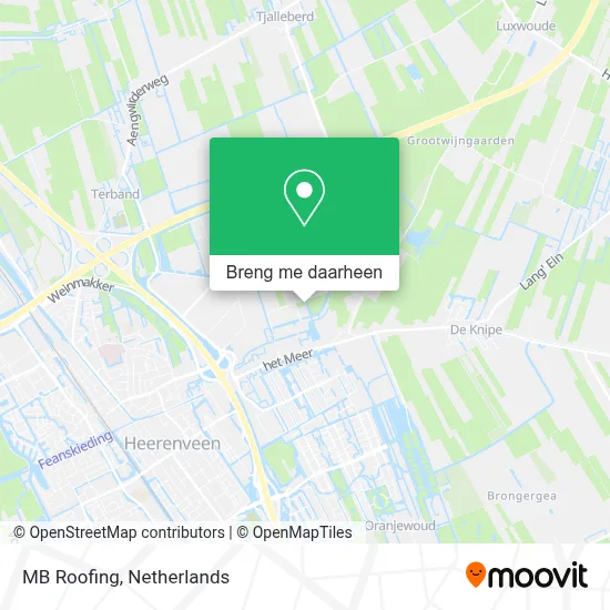 MB Roofing kaart