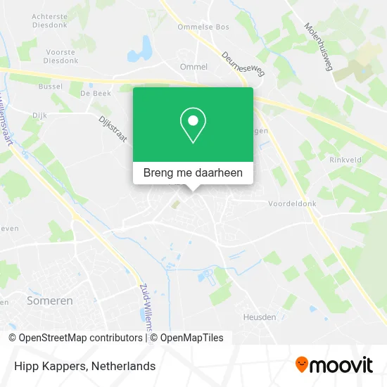 Hipp Kappers kaart