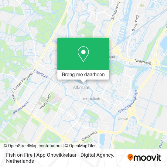 Fish on Fire | App Ontwikkelaar - Digital Agency kaart