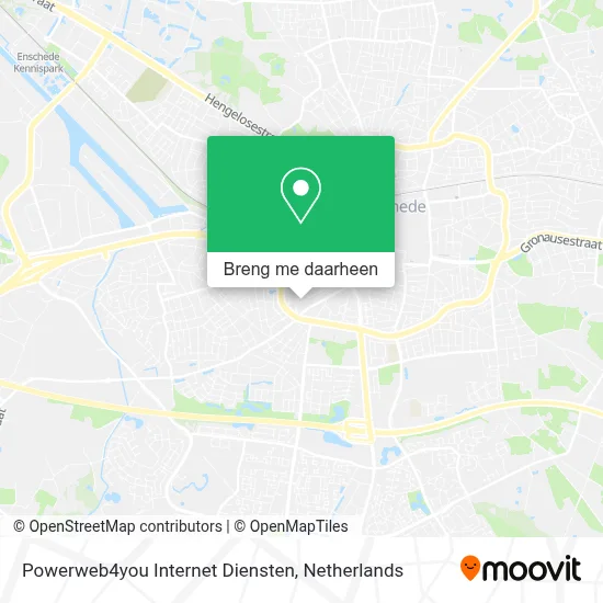 Powerweb4you Internet Diensten kaart