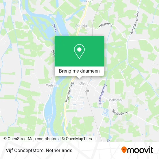 Vijf Conceptstore kaart