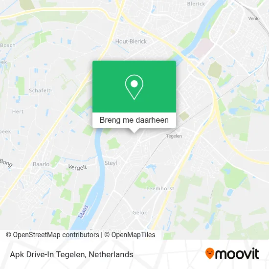 Apk Drive-In Tegelen kaart