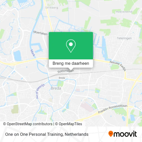 One on One Personal Training kaart