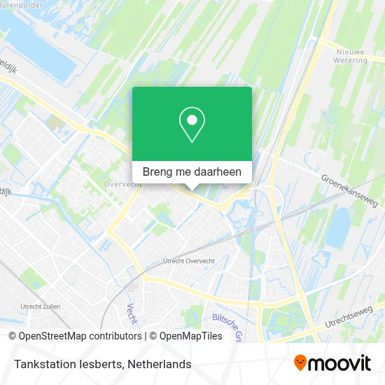 Tankstation Iesberts kaart