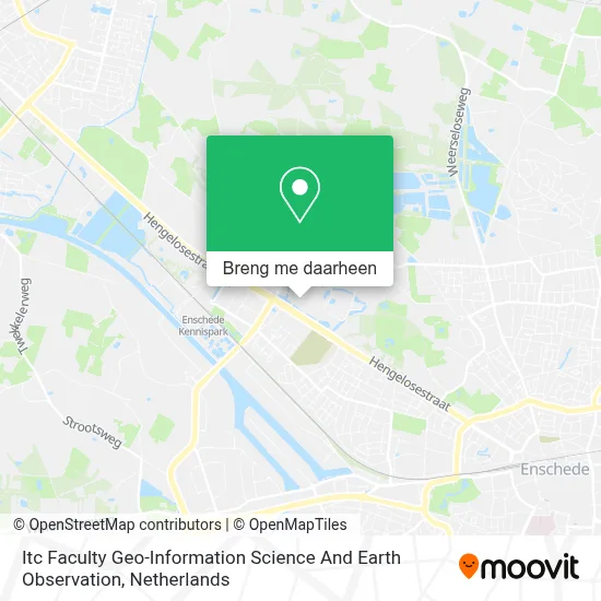 Itc Faculty Geo-Information Science And Earth Observation kaart