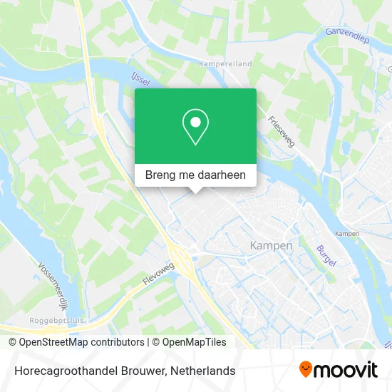 Horecagroothandel Brouwer kaart