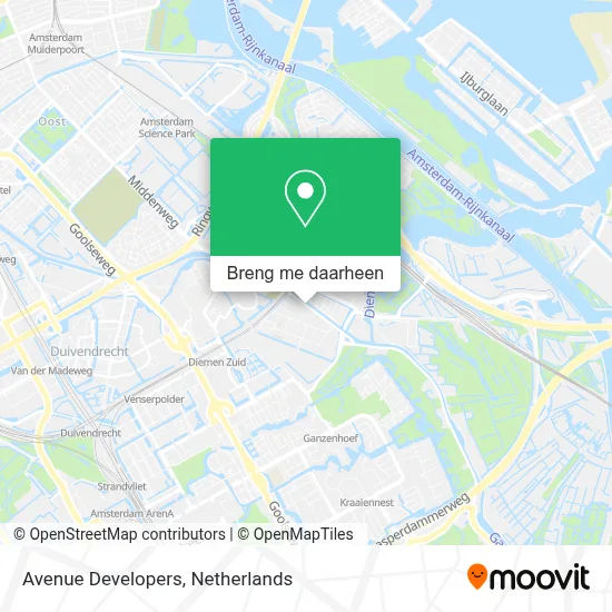 Avenue Developers kaart