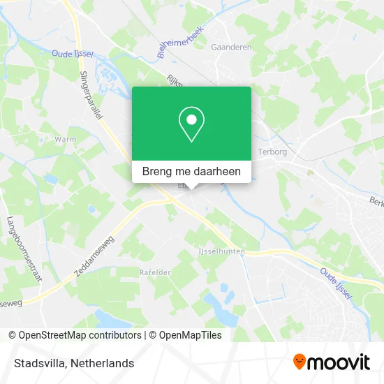 Stadsvilla kaart
