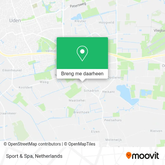 Sport & Spa kaart