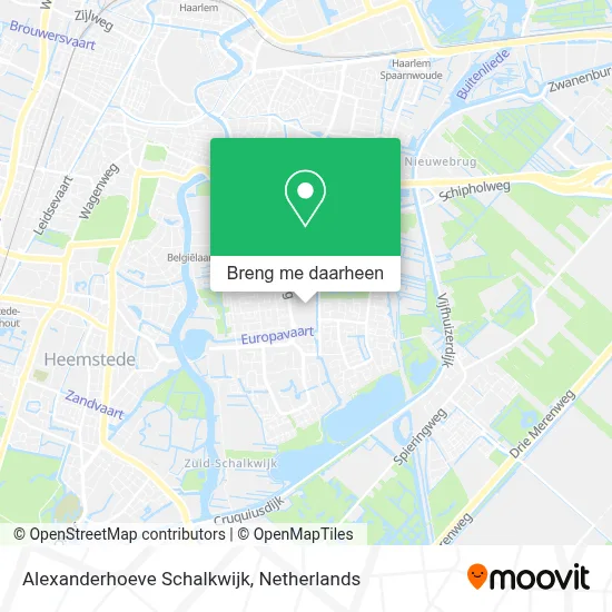 Alexanderhoeve Schalkwijk kaart