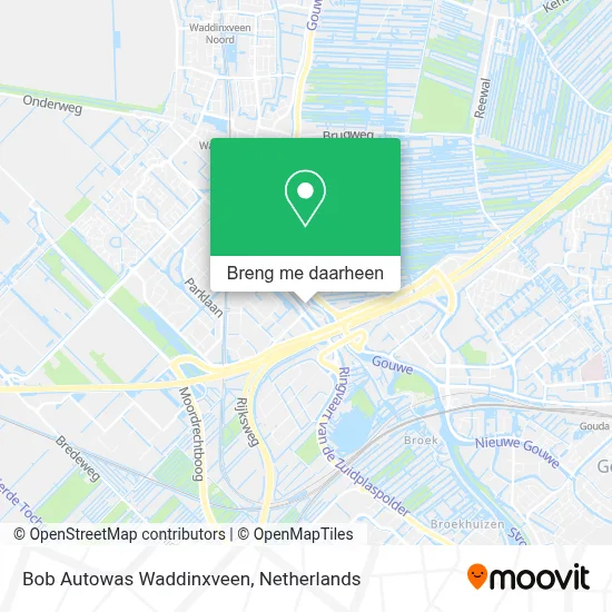 Bob Autowas Waddinxveen kaart