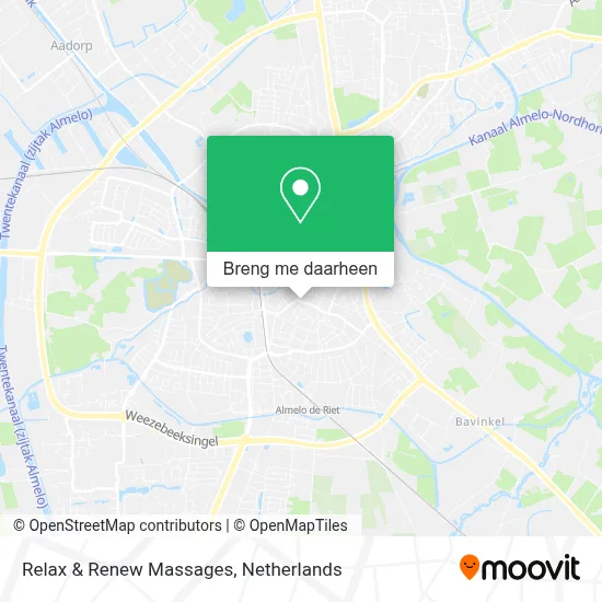 Relax & Renew Massages kaart