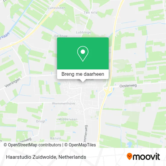 Haarstudio Zuidwolde kaart