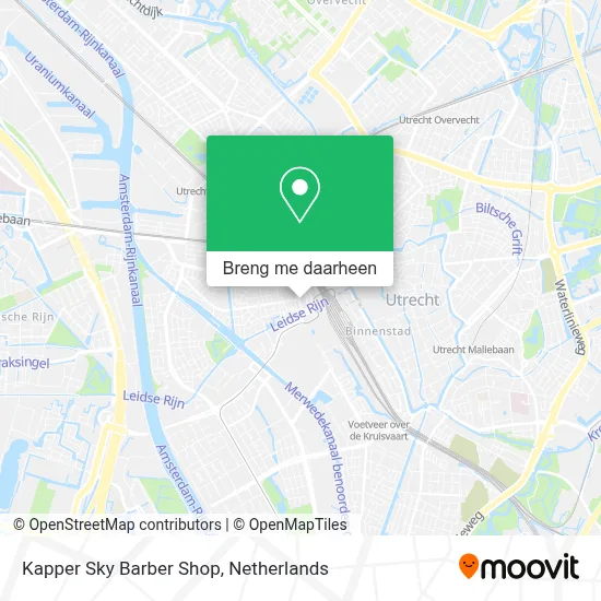 Kapper Sky Barber Shop kaart