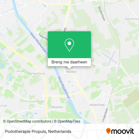Podotherapie Propuls kaart