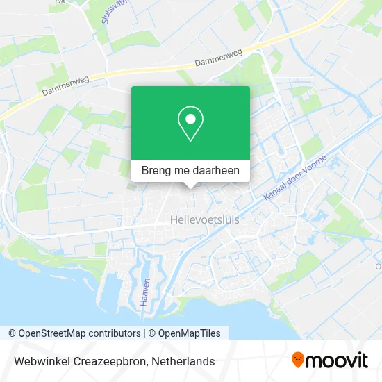 Webwinkel Creazeepbron kaart
