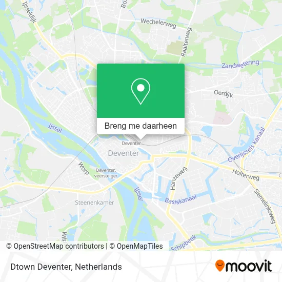 Dtown Deventer kaart