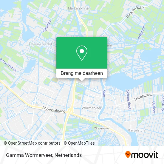 Gamma Wormerveer kaart