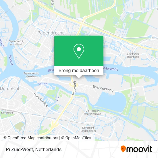 Pi Zuid-West kaart