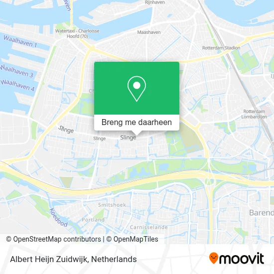 Albert Heijn Zuidwijk kaart