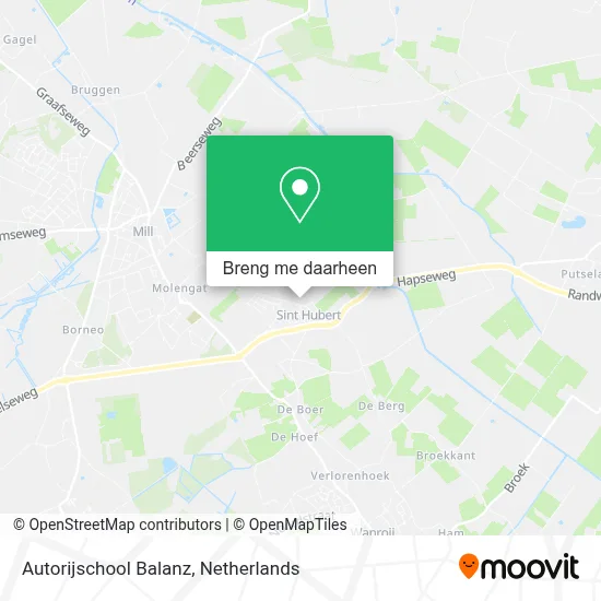 Autorijschool Balanz kaart
