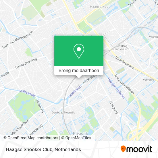 Haagse Snooker Club kaart
