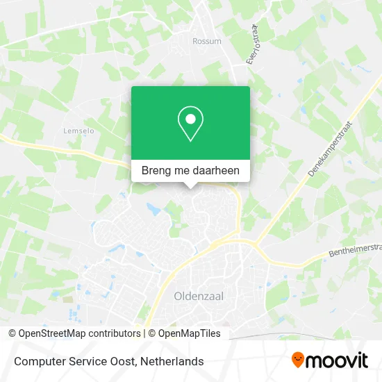 Computer Service Oost kaart
