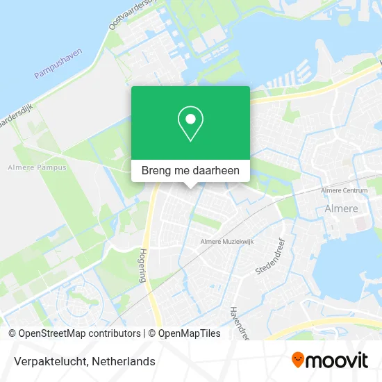 Verpaktelucht kaart