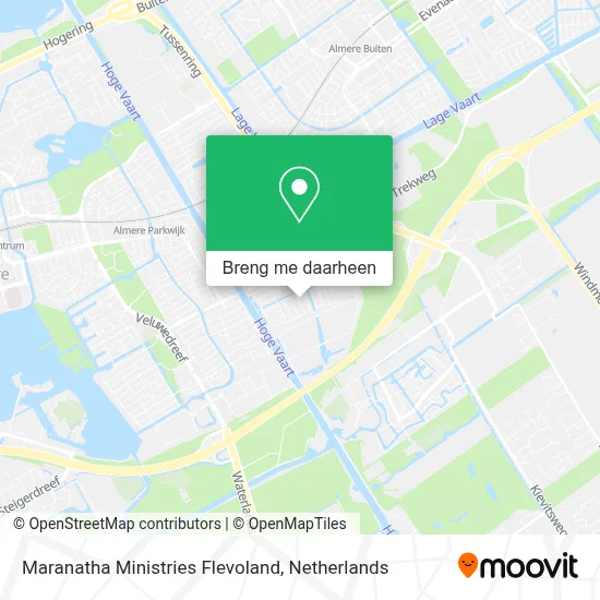 Maranatha Ministries Flevoland kaart