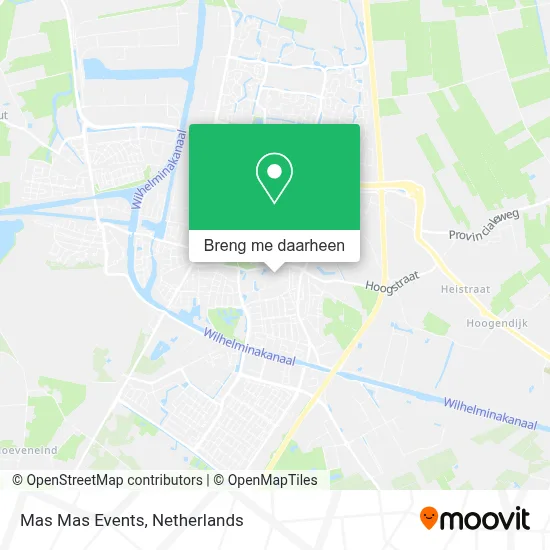 Mas Mas Events kaart