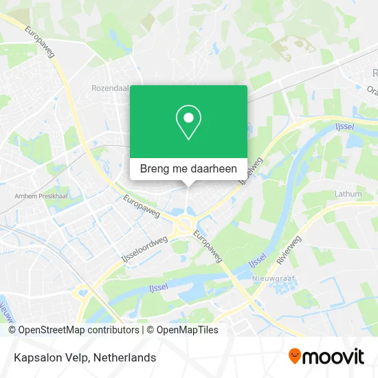 Kapsalon Velp kaart