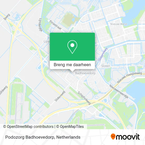Podozorg Badhoevedorp kaart