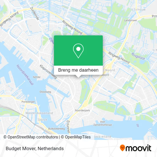Budget Mover kaart