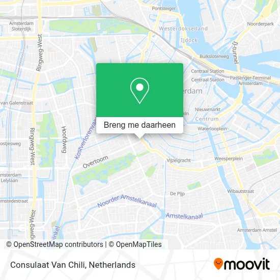 Consulaat Van Chili kaart