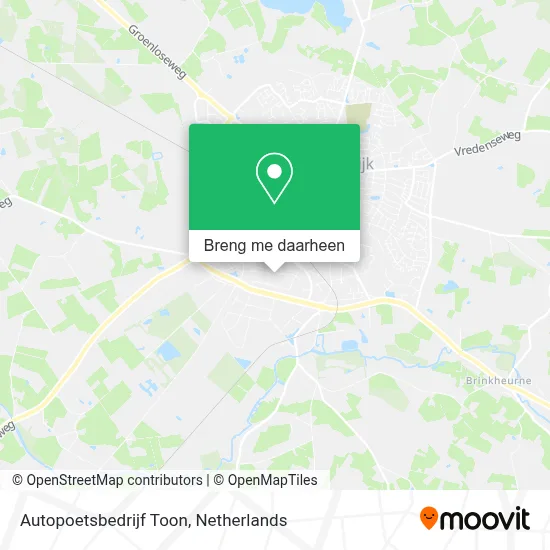 Autopoetsbedrijf Toon kaart