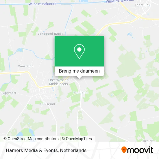 Hamers Media & Events kaart