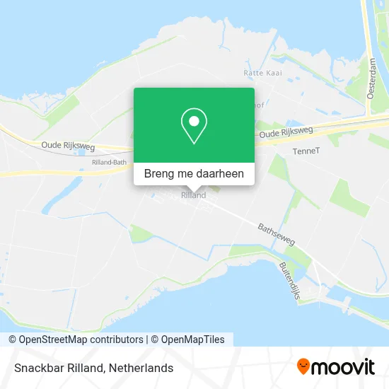 Snackbar Rilland kaart