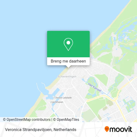 Veronica Strandpaviljoen kaart