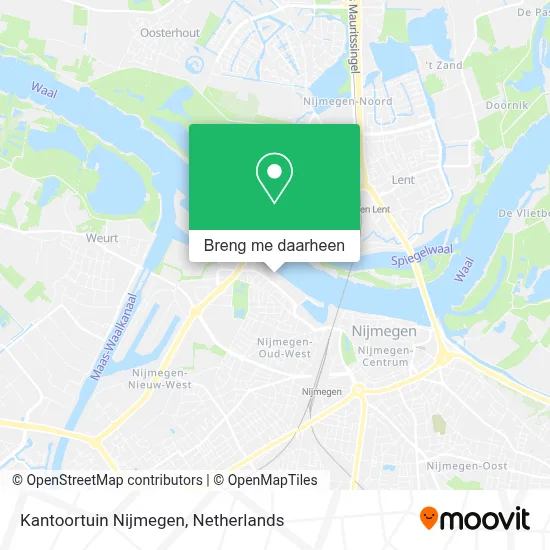 Kantoortuin Nijmegen kaart