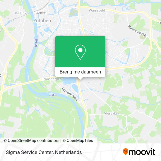 Sigma Service Center kaart