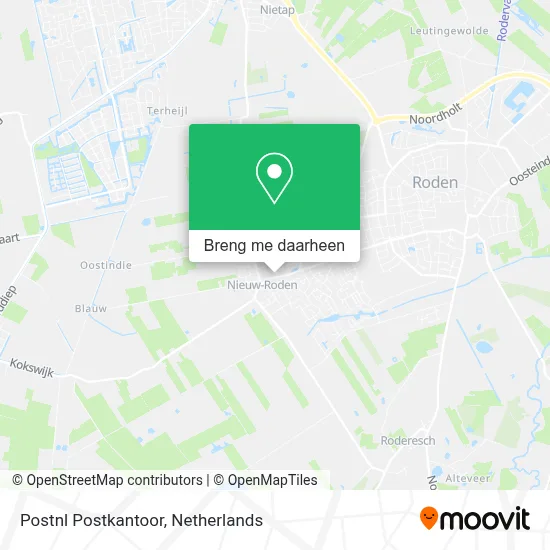 Postnl Postkantoor kaart