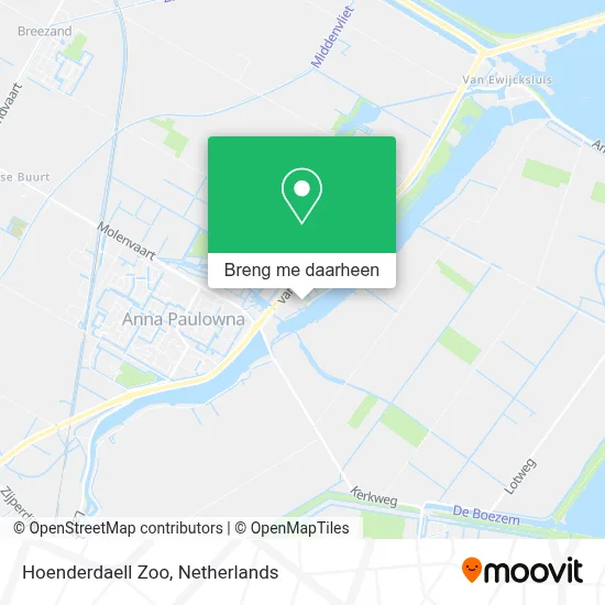 Hoenderdaell Zoo kaart
